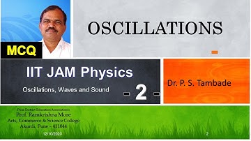 MCQ on Oscillations | Lecture 2 | IIT JAM Physics | NEET Physics