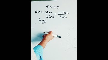 How to prove Trigonometric Identities 10th Maths Ex 7.5 Q no 12, 13 and 14