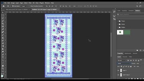  Dupatta Designing in Adobe Photoshop | Easy Textile Design Digital Dupatta Design | Step by Step 