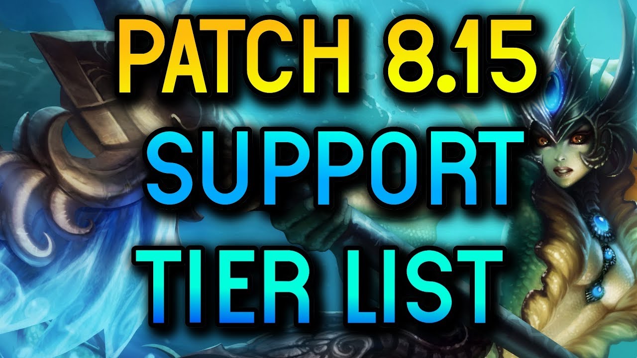 PATCH 8.15 TIER LIST FOR SUPPORT - League of Legends