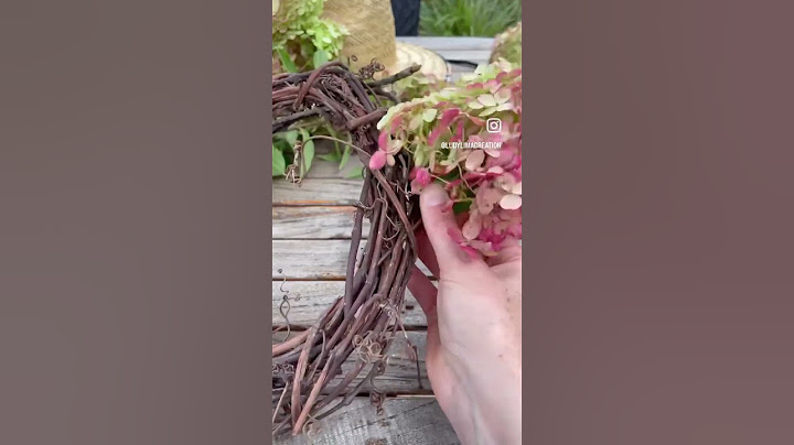 How to make a fresh Hydrangeas wreath #flowerdesign #diy #howto