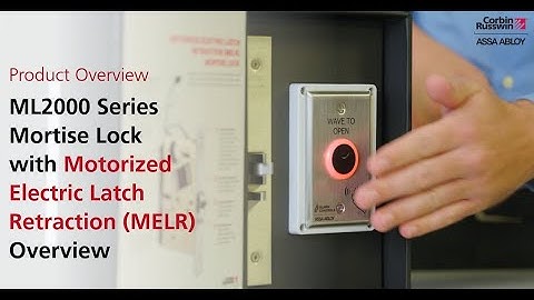 Corbin Russwin ML2000 Series Mortise Lock with Motorized Electric Latch Retraction (MELR)