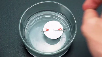 Water, magnet, needle - Compass!