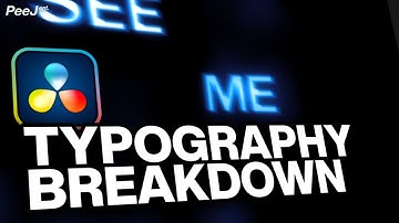 DaVinci Resolve | Edit Typography Breakdown