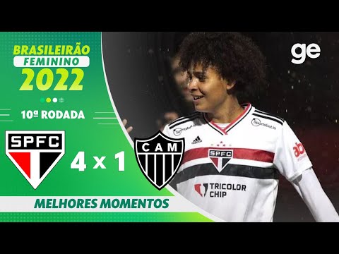 SÃO PAULO 4 X 1 ATLÉTICO-MG | MELHORES MOMENTOS | 10ª RODADA BRASILEIRÃO FEMININO 2022 | ge.globo