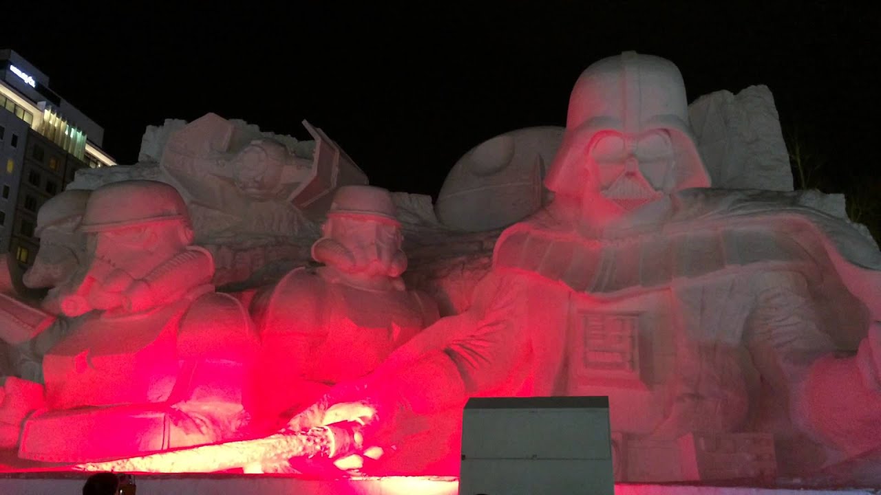 Sapporo Snow Festival 2015: Star Wars The Force Refreezes