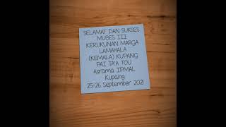 Ucapan MUBES 3, KEMALA KUPANG