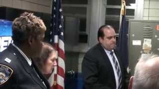 FH NYC 112th Precinct - Prayers for the slain NYPD officers