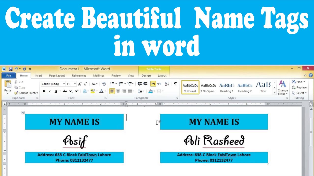 create-beautiful-name-tags-in-microsoft-word-youtube