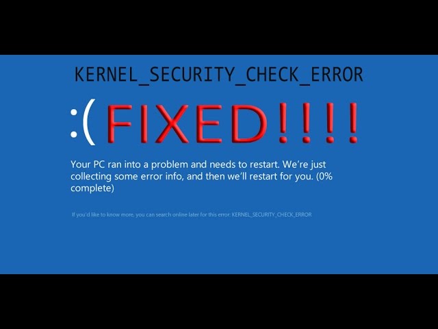 مشکل BlueScreen و خطای Kernel_securety - 25