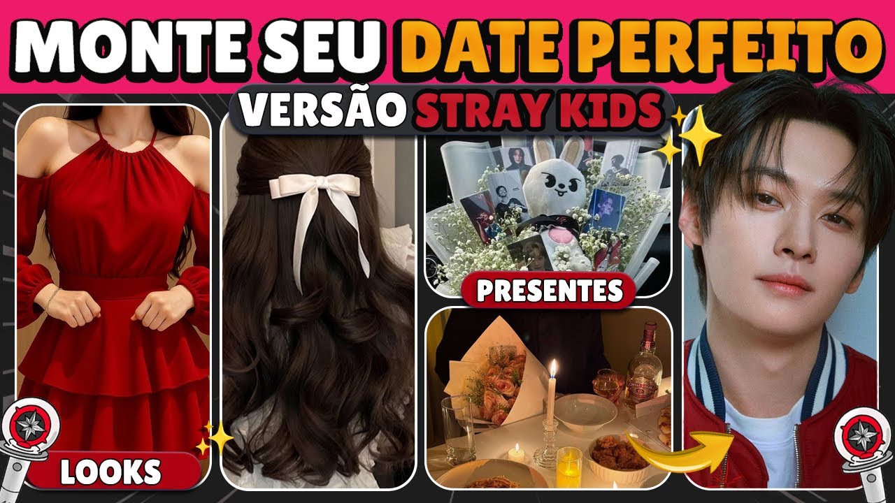 ✨Monte Seu Date Perfeito com um Integrante do Stray Kids! | Quiz Interativo