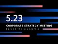 Sony corporate strategy meeting 2024  official