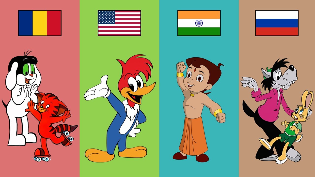 Cartoons From Different Countries | Pt.7 - YouTube