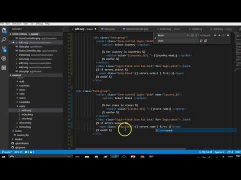 Web development tutorial - recruitment portal - 32 add states menu on the navigation bar