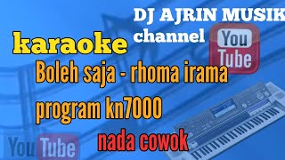 BOLEH SAJA _ RHOMA IRAMA KARAOKE NADA COWOK _ KN7000 KARAOKE HD 