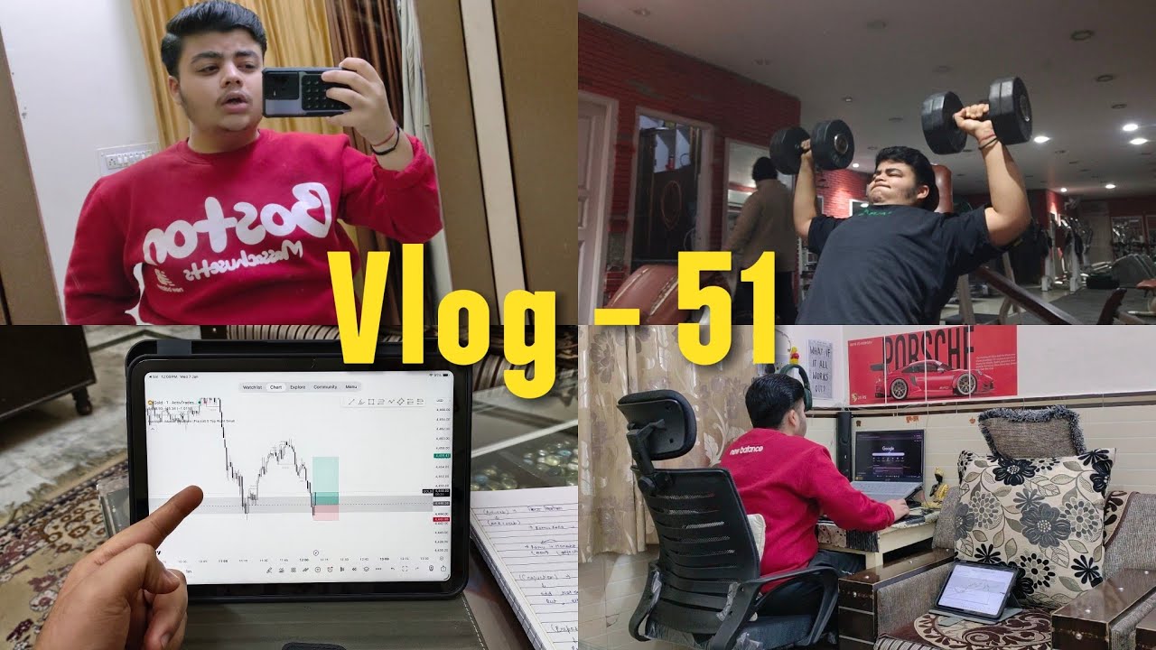 Vlog 51 - Gold Trade 140+ Pips Booked 💰 | Gym, Running, Study & Self-Improvement 