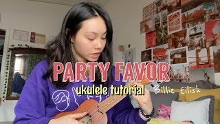 Party Favor Billie Eilish- ukulele tutorial