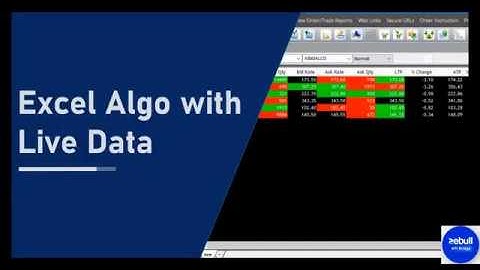 Zebu API Bridge with MS Excel