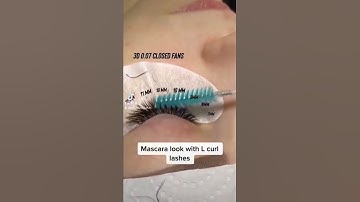 Mascara Look with L curl Lashes