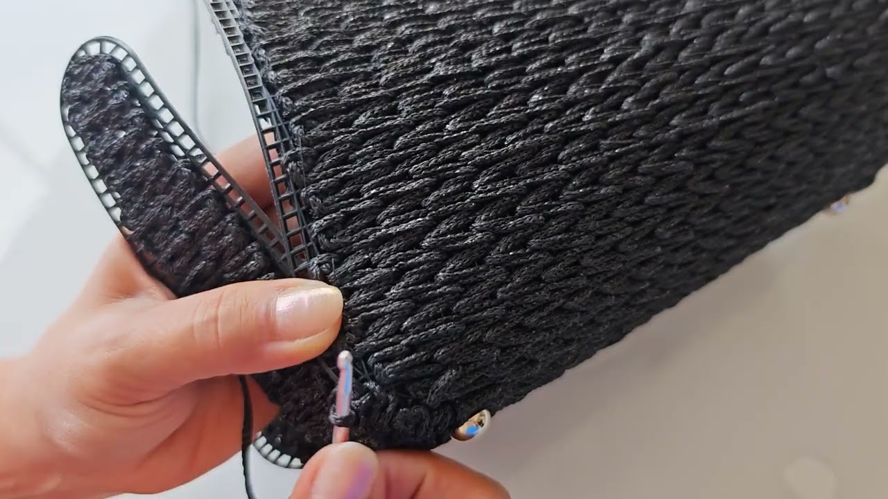 Canvas çanta kenarlarının birleşimi 