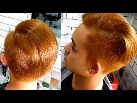 Kiểu nhuộm tóc nam màu vàng rêu Hàn Quốc  Barber Shop Vũ Trí