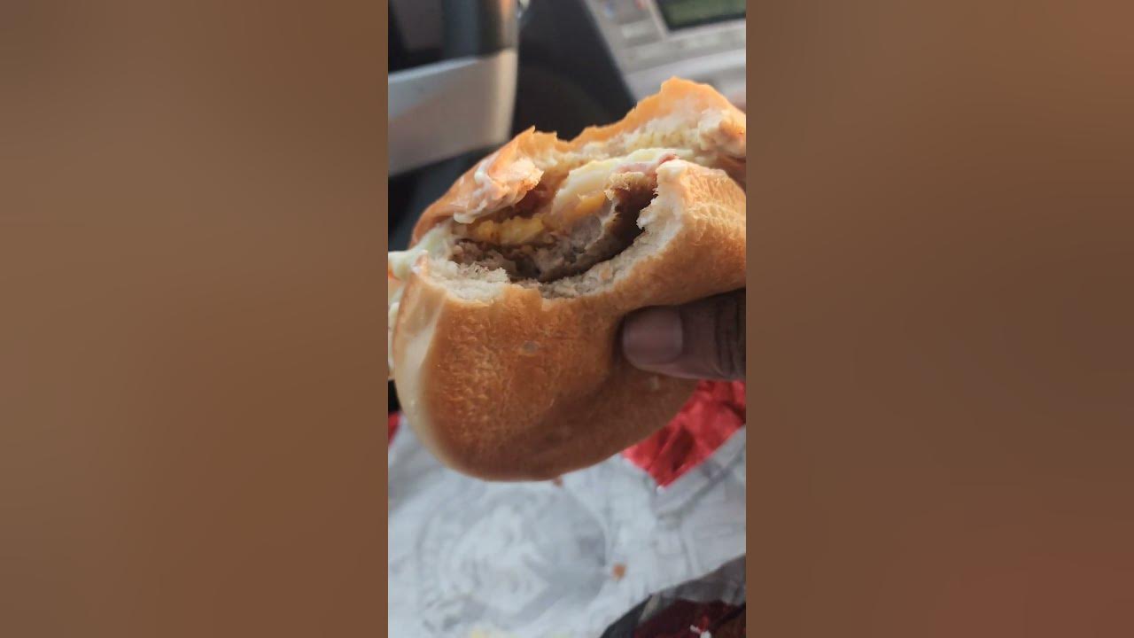 Wendy's Baconator Breakfast Sandwich Combo Review YouTube