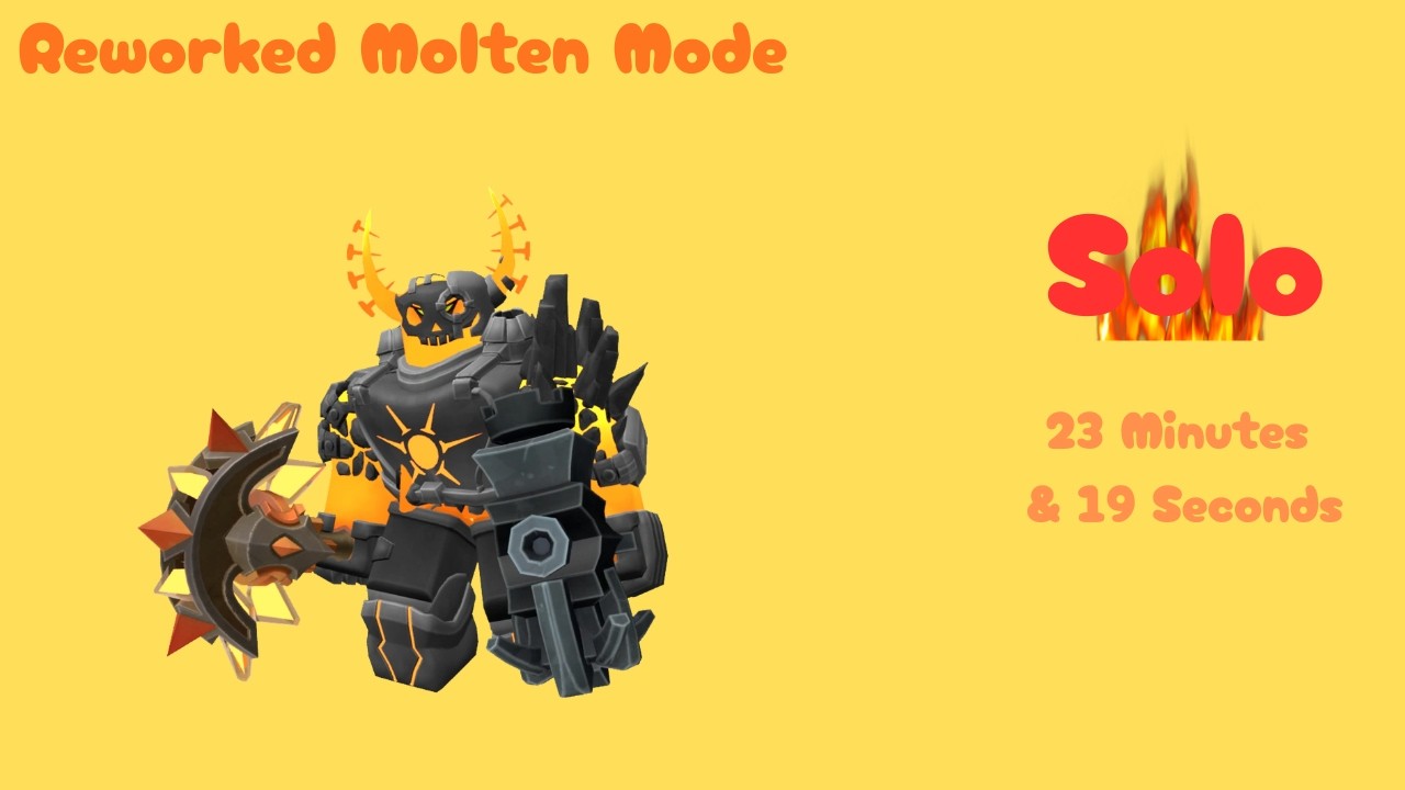 Solo Molten Mode | Tower Defense Simulator