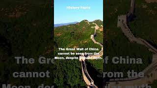 All the Greatness of the Great Wall of China: Debunking the Myth of Seeing the Moon 👇#shorts