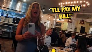 Entitled Karen Refuses to Pay Her Restaurant Bill Before Fighting Arrest