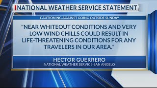 National Weather Service warns of potential whiteout conditions in Abilene, Big Country