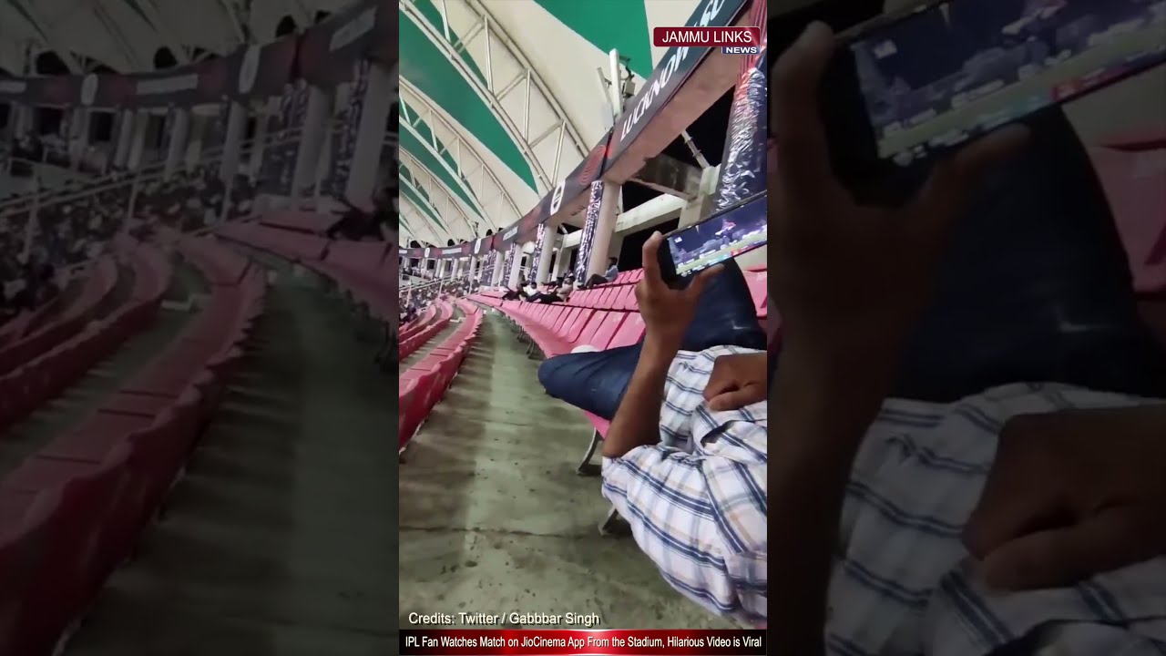 IPL Fan Watches Match on JioCinema App From the Stadium, Hilarious Video is Viral