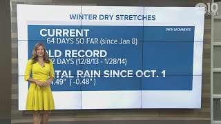 Sacramento record dry streak could end this week