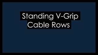 Lats Exercise | Standing V-Grip Cable Rows