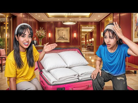 چمدون سعیدروبا بالشای هتل به جای لباس پر کردم😂 PRANK