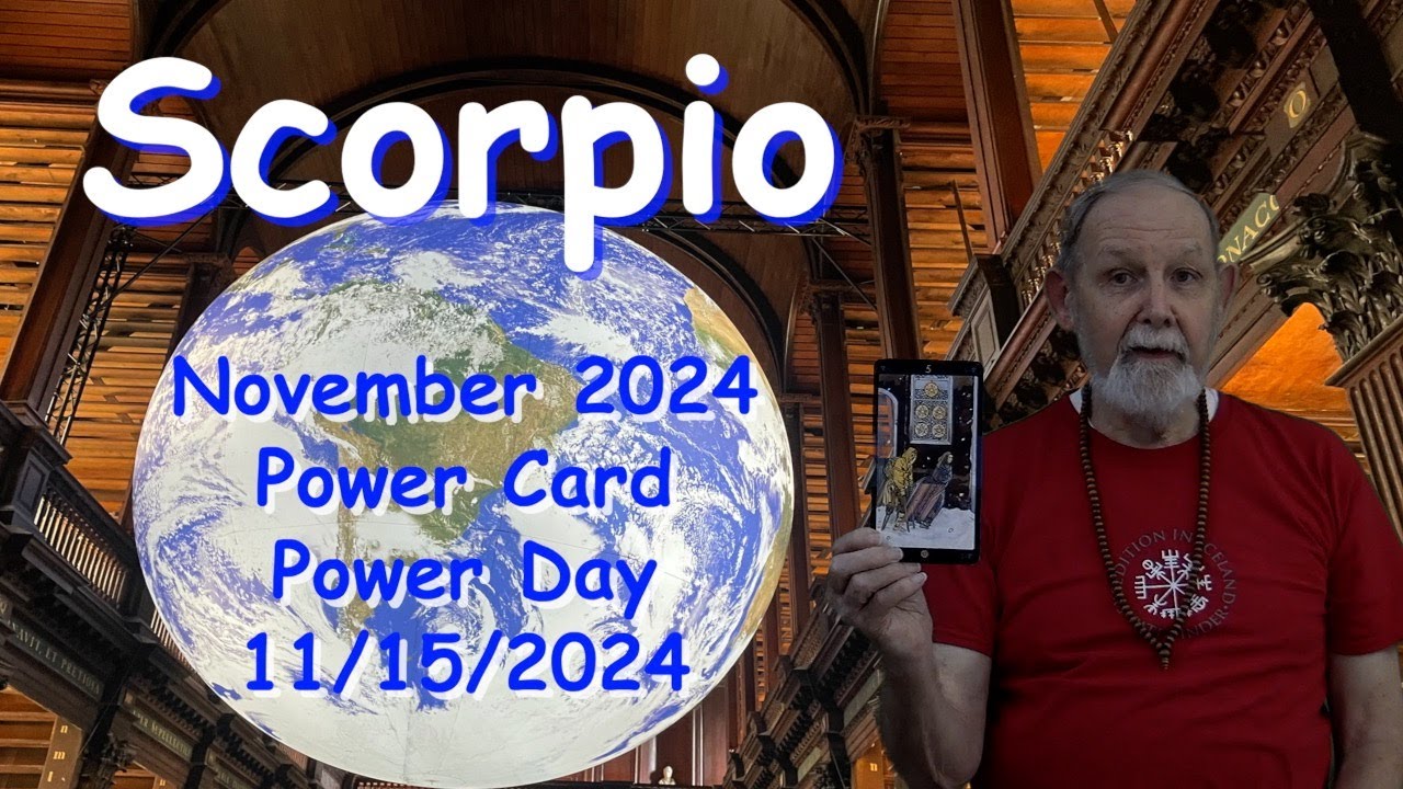 Scorpio November 2024 Power Tarot Card and Power Stars
