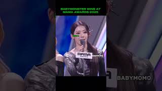 Rora the speaker of BM! 🥰 | #babymonster #kpop #yg #mama #awards #fypシ #fy #shorts #viral #rora #bm