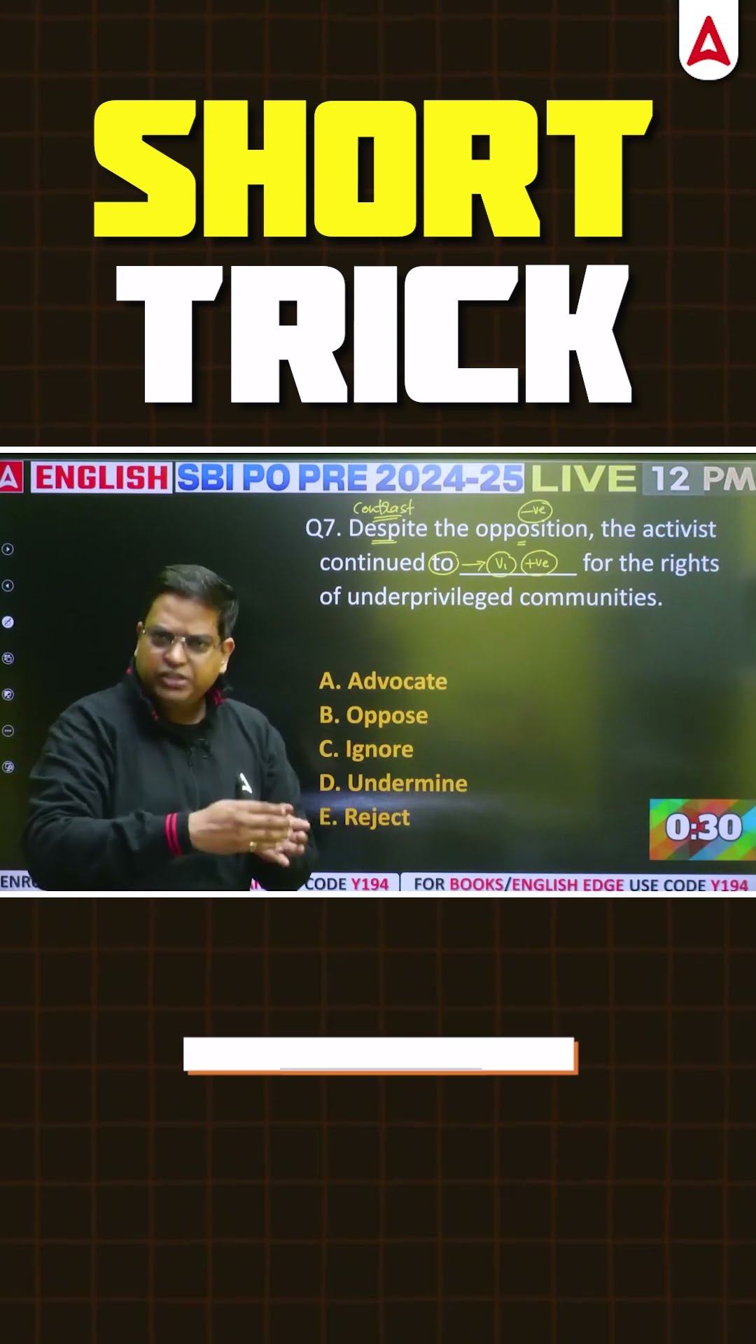 English का Shortest Trick! ? #bankexams #adda247 #englishgrammar