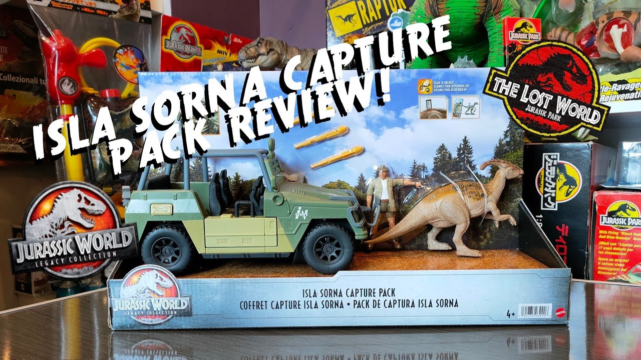 Jurassic world legacy collection Isla sorna capture pack review - YouTube