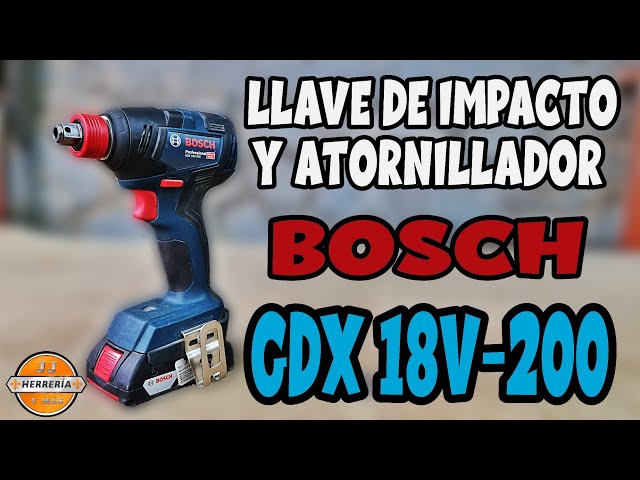 LLAVE DE IMPACTO y ATORNILLADOR GDX 18V-200, BOSCH