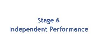 SRSD Online Course: Stage 6 Overview