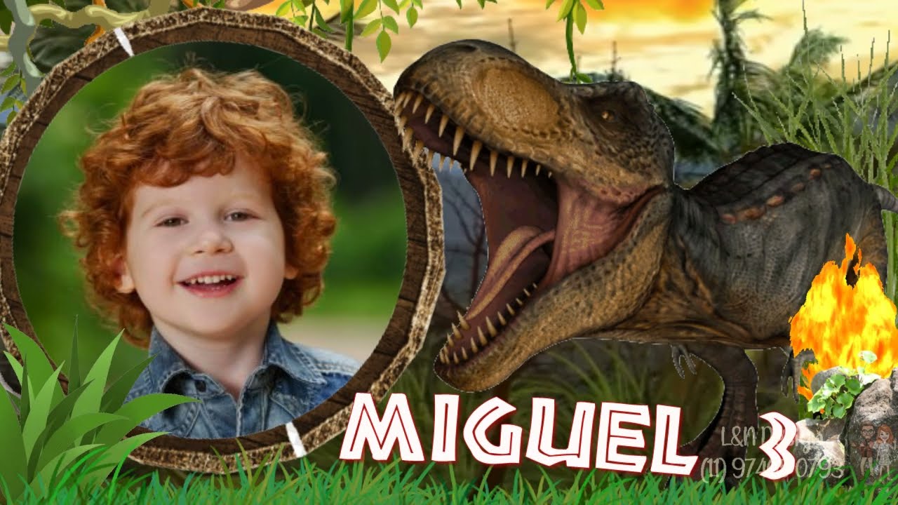 Convite Animado Jurassic Park by L&N Design