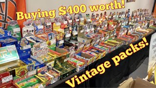 I BOUGHT ONE OF EVERY VINTAGE BASEBALL CARD PACKS AT THE BASEBALL CARD STORE!