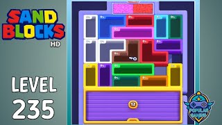Sand Blocks: Drop Puzzle Level 235: Gameplay Solution