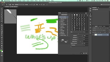 How to use the special effect brushes in Photoshop CC 2014