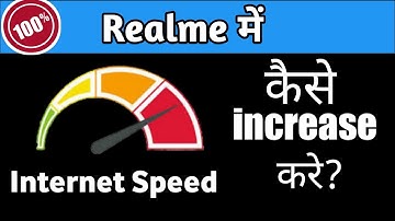 Realme High Speed internet settings | How to increase internet speed on any Realme Device