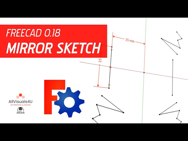 FreeCAD 018  How To Mirror A Sketch  Sketcher Tutorial  YouTube