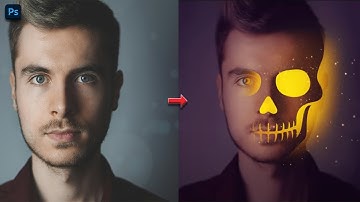 Glowing Skull Portrait Effect Photoshop ✅🔥 | Graphics Life