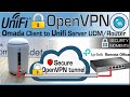 OpenVPN between Unifi and Omada as client.  Could not be simpler. (UDM - Dream Router - UDM-SE)
