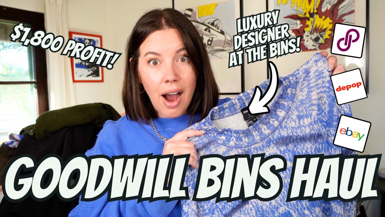 Finding LUXURY at the Bins!  3 Part Bins and Thrift Haul to Resell on Poshmark and Ebay!