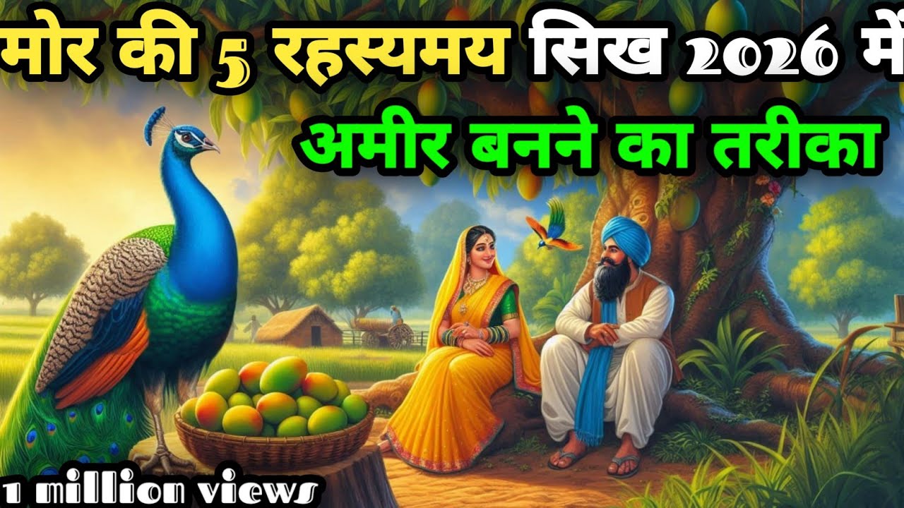 मोर की 5 रहस्यमयी सीख: 2026 में गरीब से अमीर बनने का असली मंत्र | Powerful Motivation Story